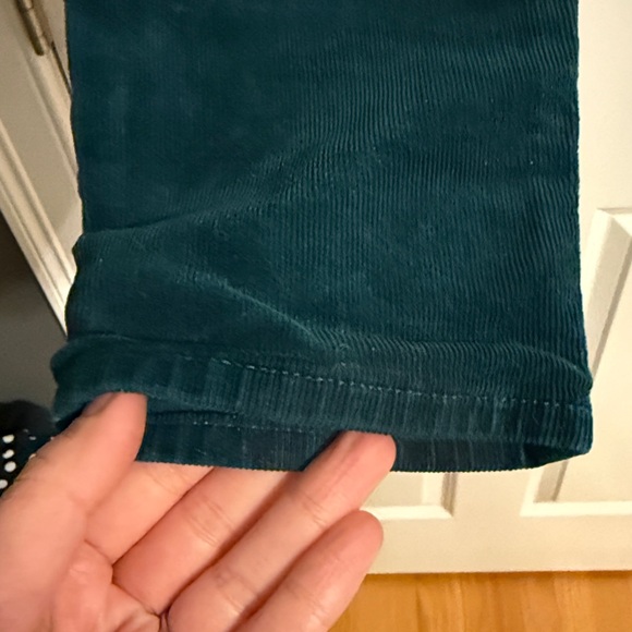 7 For All Mankind Teal Skinny Corduroys - Picture 5 of 8